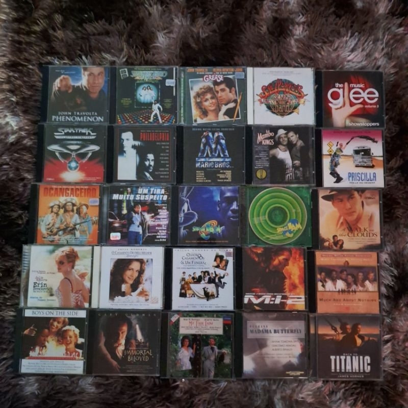 CDs Trilhas Sonoras Soundtracks de Filmes/Séries Variados - Grease, Titanic, Super Mario Bros, Star Trek, Sgt Peppers
