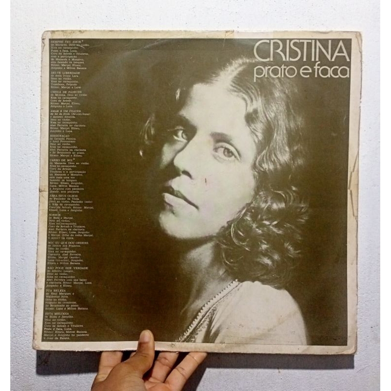 LP Vinil Cristina Buarque - Prato e Faca (MPB/Samba/1976)