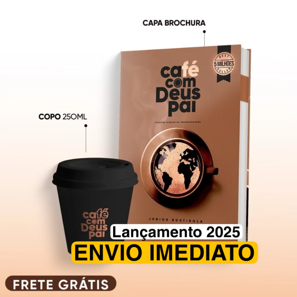Café com Deus Pai edição 2025 + Presente: copo mini