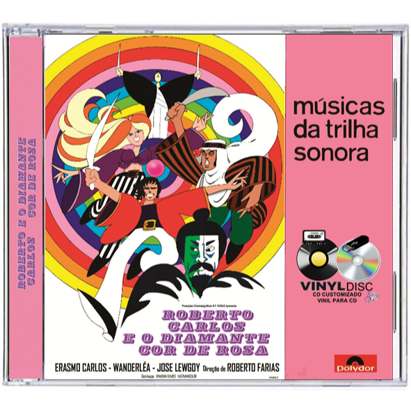 CD ROBERTO CARLOS E O DIAMANTE COR DE ROSA 1970 - EDÇAO VINYL DISC