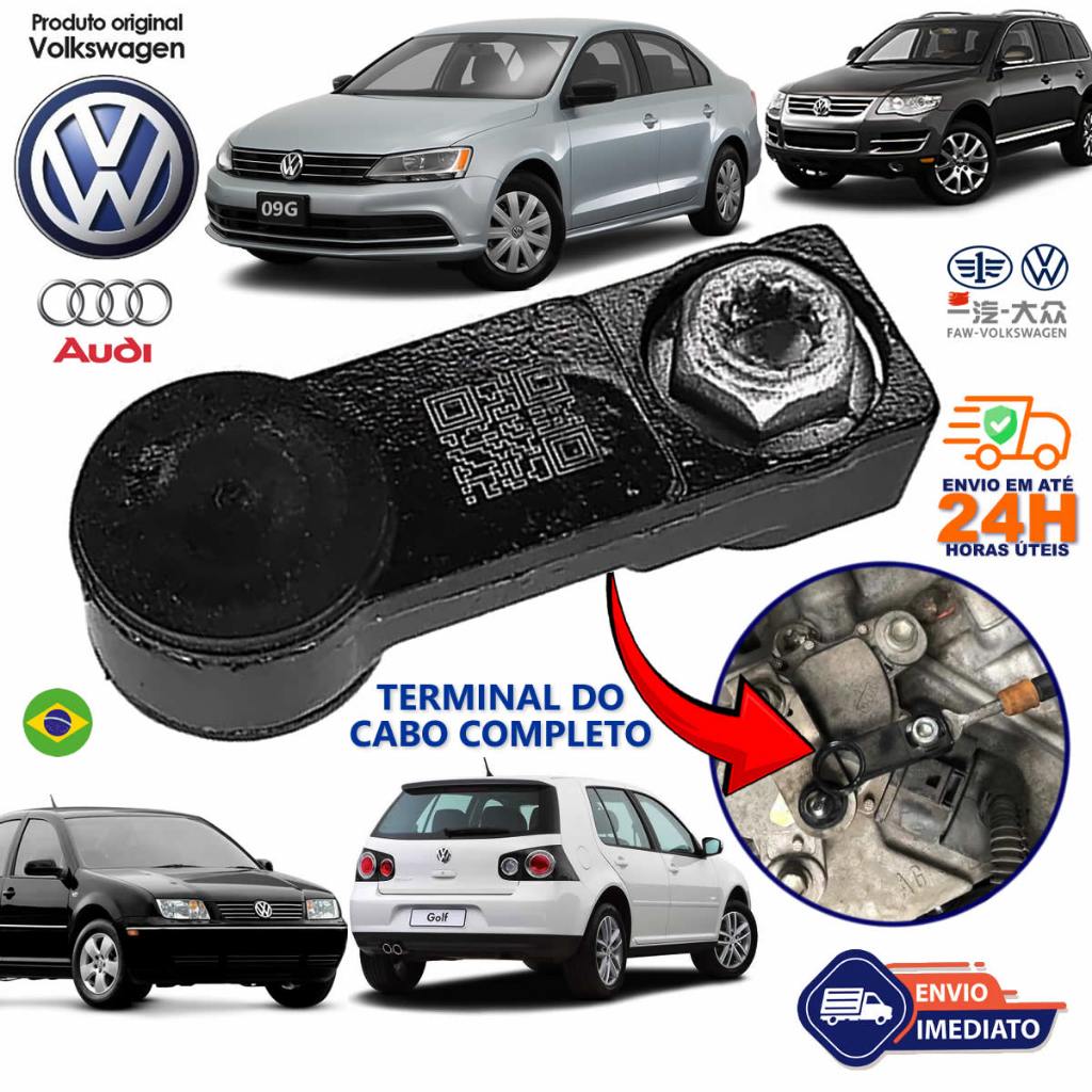Terminal Ponta Bucha Cabo Câmbio Automático VW Jetta Golf T-Cross Virtus Nivus A3 Tiguan Cambio 09G