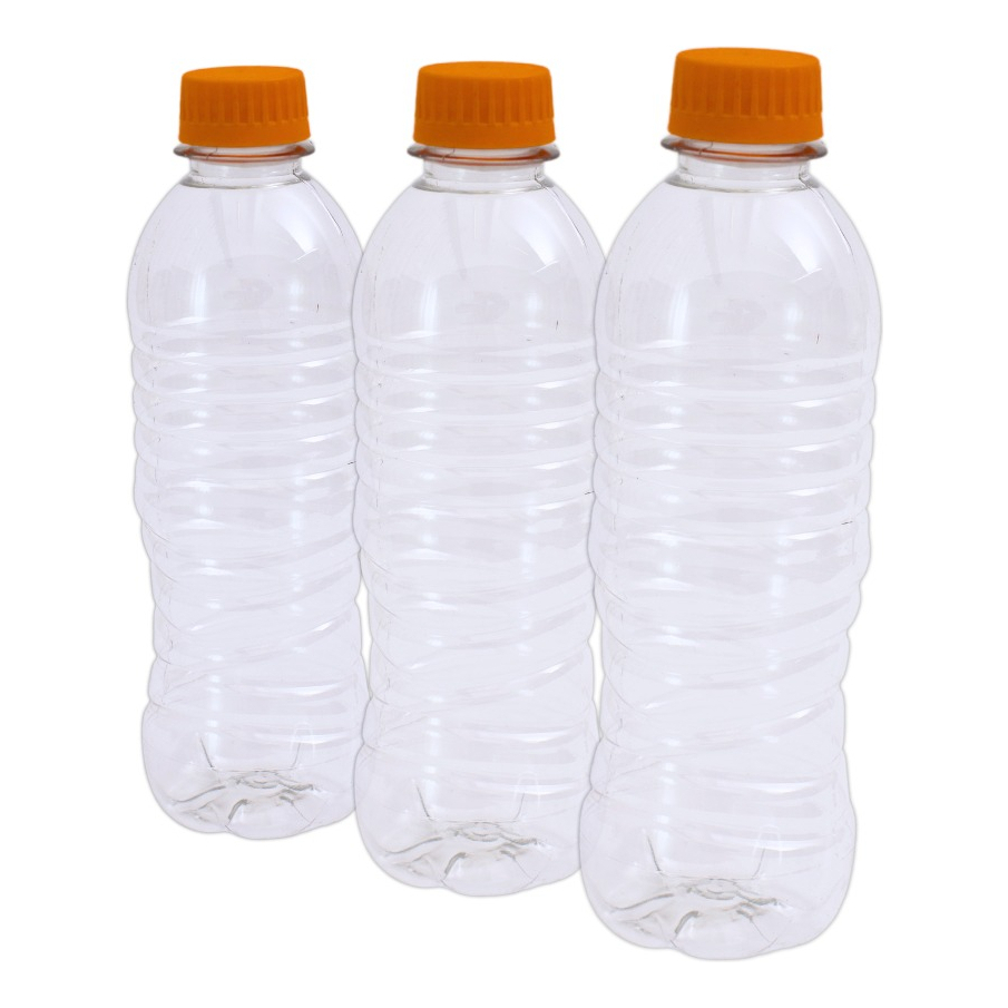 Garrafa de plástico Pet De Mineral 510 Ml Com Tampa 25 Unidades Para Artesanato (Usada)
