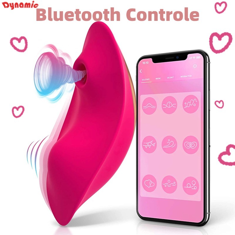 Vibrador Sugador de Clitóris Bluetooth Controle no Celular Vibradores Femenino Sexy shop CS-07