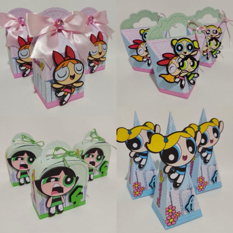 Kit Festa Caixinhas Meninas Super Poderosas | Personalizados Lembrancinha Aniversario