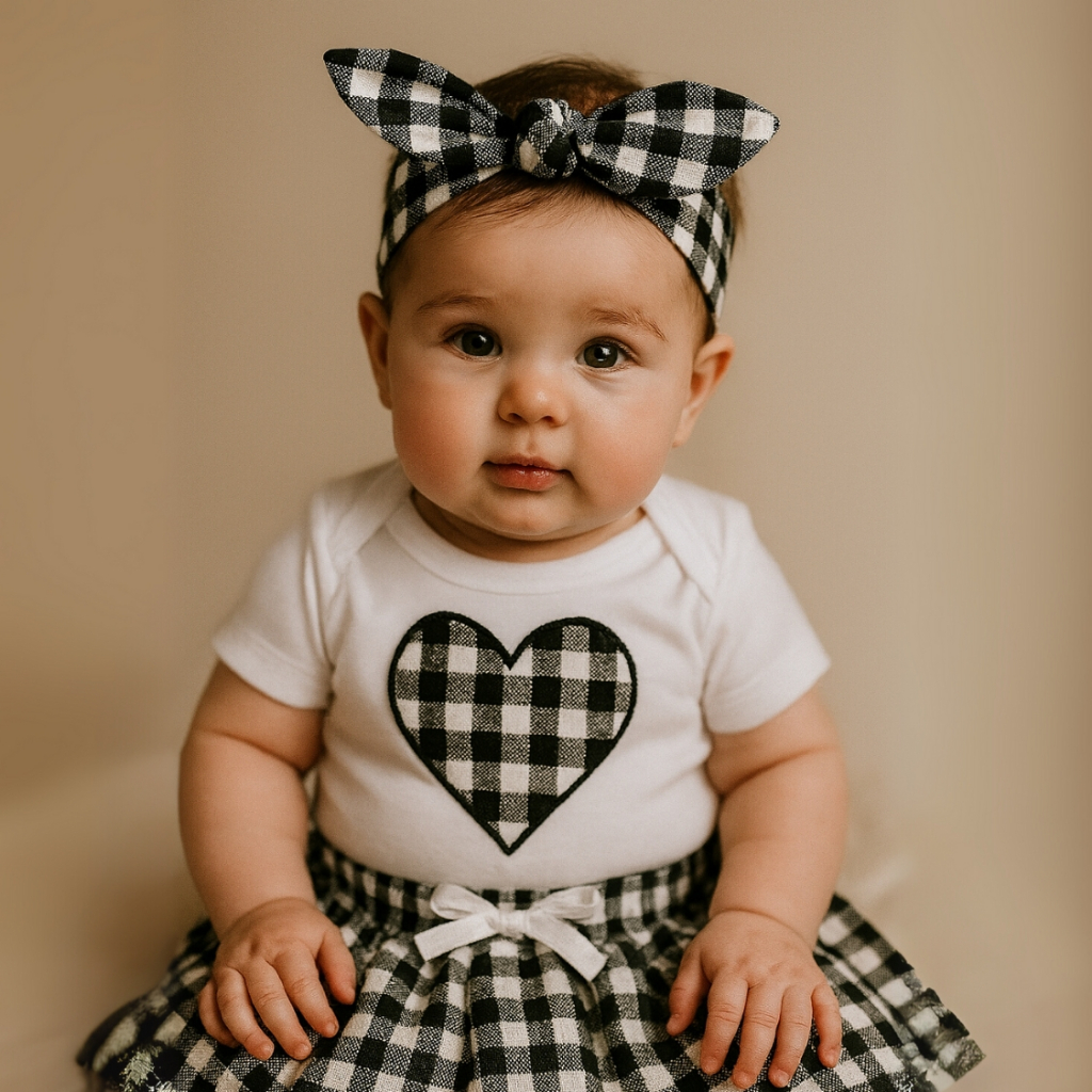 Conjunto Roupa Bebê Menina com Saia Faixinha Cabelo Body Verão Fresquinho Algodão Conjuntinho P M G em Oferta na Shopee