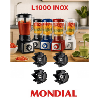 Arraste Reforçado do Copo Liquidificador Mondial L-1000 Turbo Inox em Oferta na Shopee