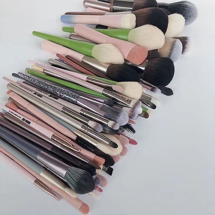 Kit 20 Pinceis Profissional Pincel Maquiagem Neon,Cílios Postiços,Ferramentas De Maquiagem, Navalha Sobrancelha,Espomja