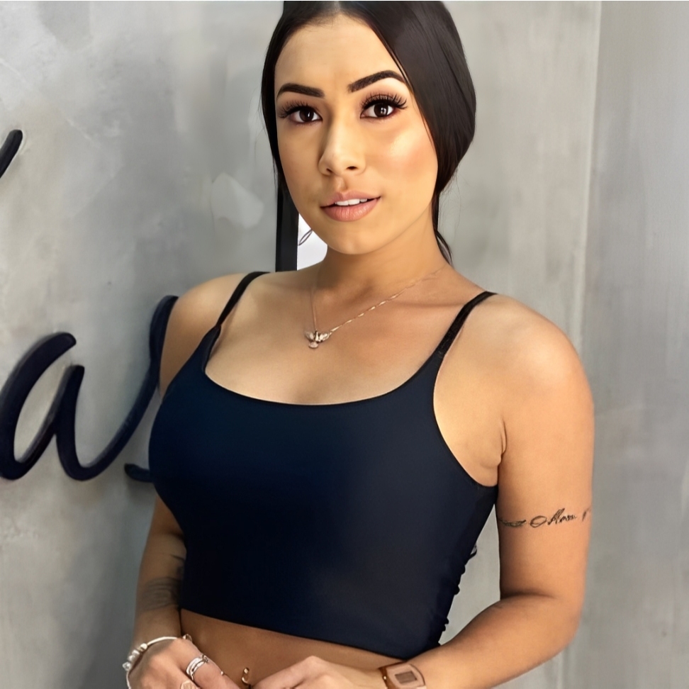 Cropped Feminino Regata Suplex Com Alça Fina Confortável Verão Casual Tamanho Unico Forro Duplo em Oferta na Shopee