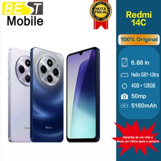 Smartphone Celular Xiaomi Redmi 14c 256gb  8gb RAM 128gb 4gb Dual Sim 50MP Global 14 c Lançamento em Oferta na Shopee