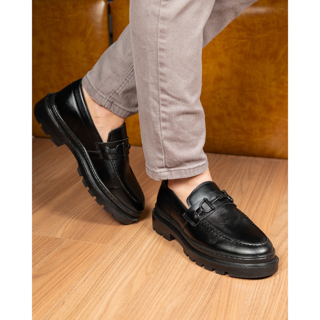 Sapato Social Mocassim Masculino Santorini Solado Costurado Elegante Oxford Festa