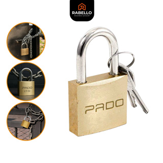 Cadeado Pado Original Latão Aço Com Chaves Mala Viagem Bagagem segurança Armario Trava Portão Janela em Oferta na Shopee