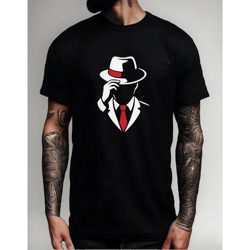 Camiseta Zé Pilintra Umbanda Exu Saudação Terno Camisa