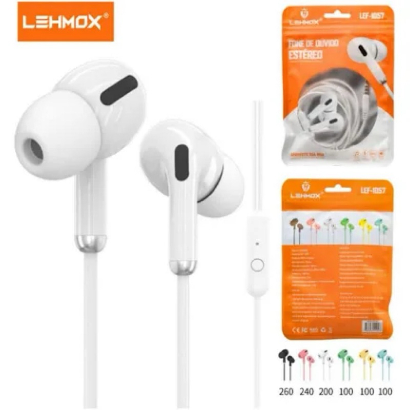 kit com 10 fones com microfone no fio de excelente qualidade520