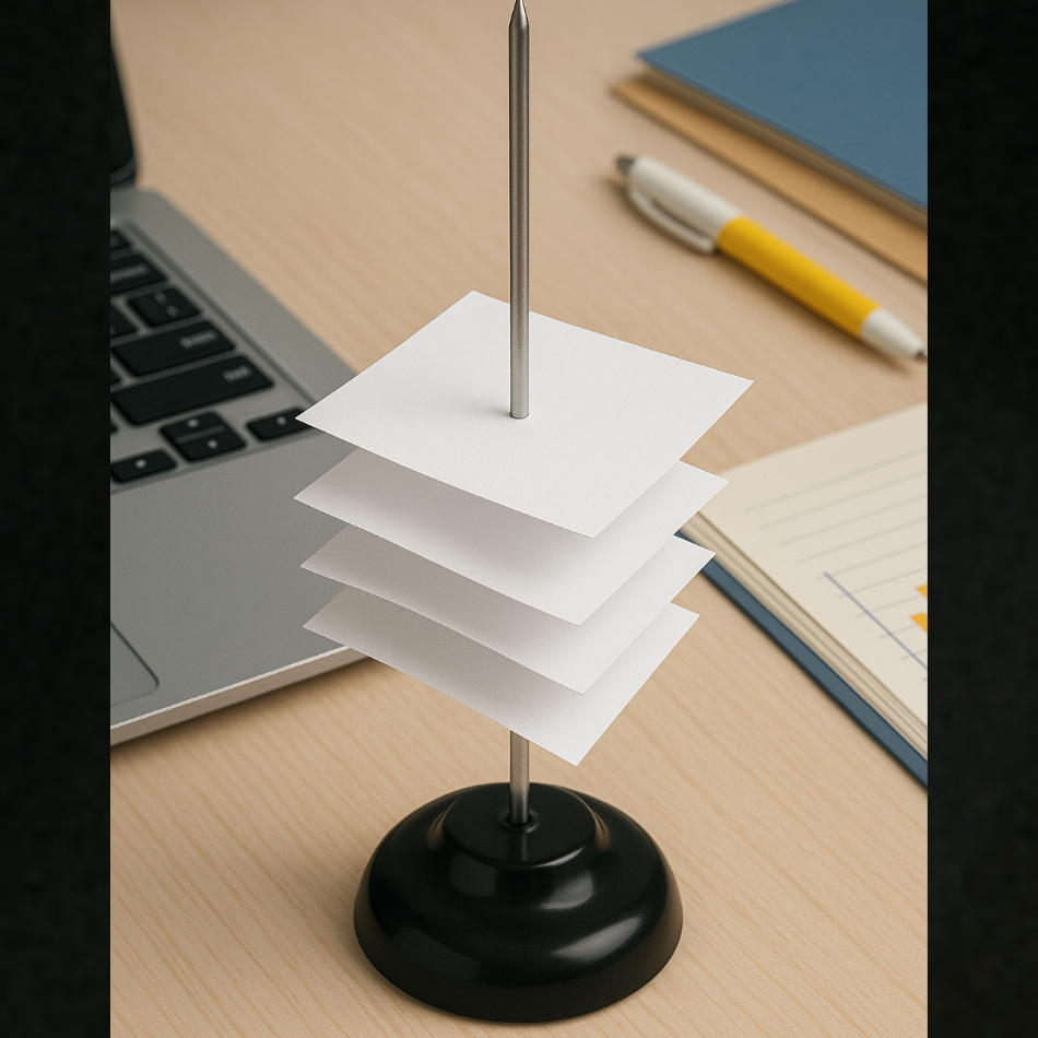 Kit 1/2/3 Espeto para Papel Organize Recibos Pedidos Notas Estilo Praticidade Restaurante Escritório em Oferta na Shopee