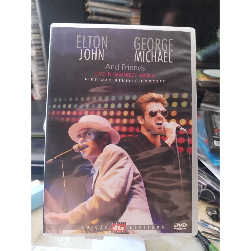 dvd Elton John e George Michael and friends live in Wembley arena