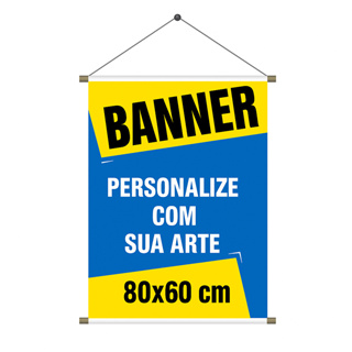 Banner Personalizado 80x60 Lona Sua Arte Prova D'Água em Oferta na Shopee