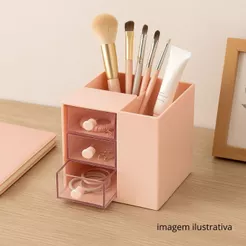 Organizador Gaveta com Divisória Mesa Porta Caneta Porta Treco Armazenamento Multiuso Escritório