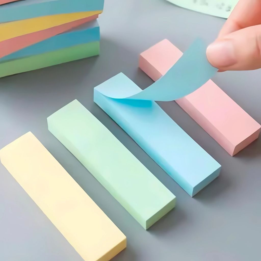 Bloco de Notas Recadinho Adesivo Marca Página Papelaria Fofa 75x75 Candy Colors em Oferta na Shopee