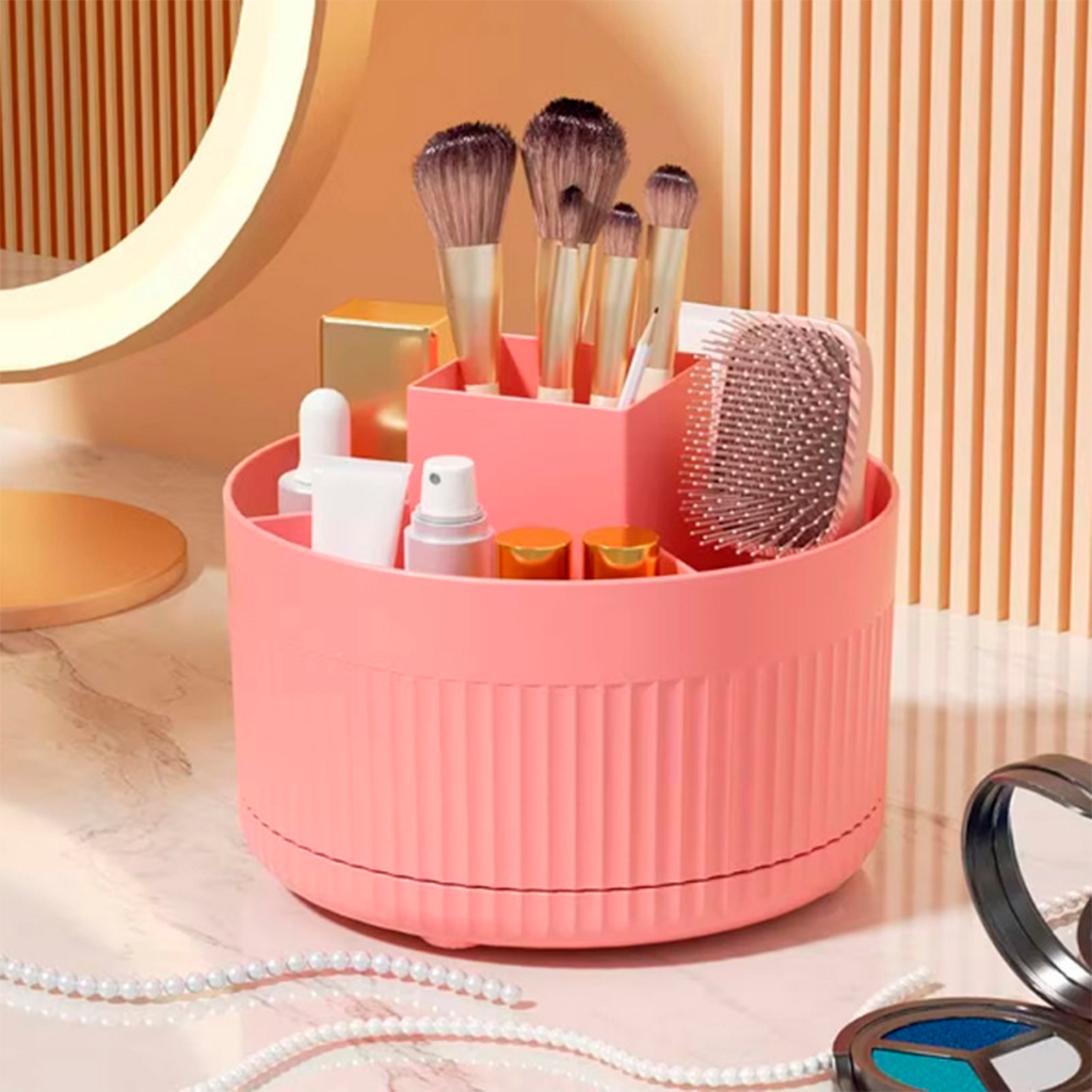 Organizador Porta Pincel de Maquiagem Giratório