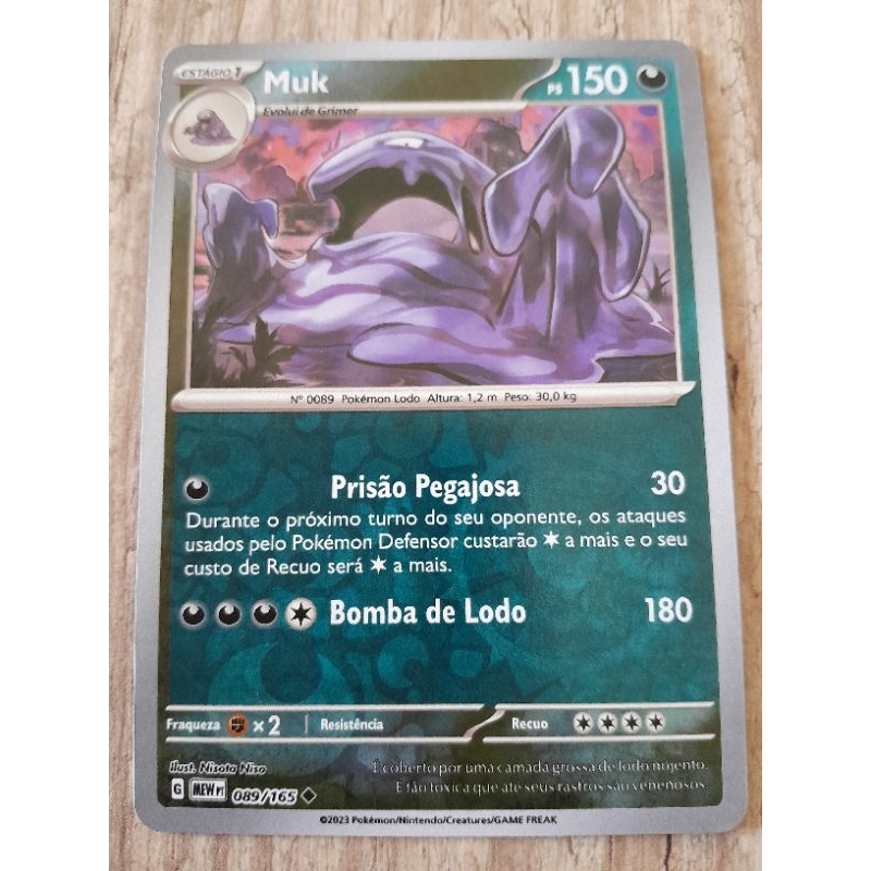 Carta Pokemon Muk Original SP