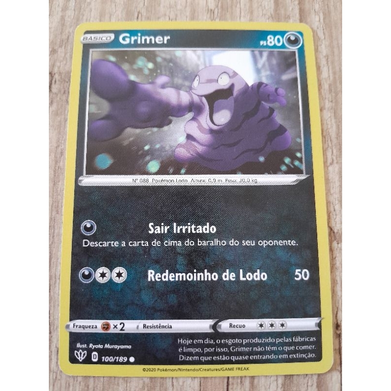 Carta Pokemon Grimer Original SP