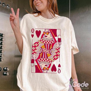 Camiseta T-shirt Unissex Algodão Camisa Macia Queen Cartas em Oferta na Shopee