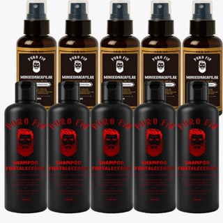 Kit 5 X Pro Barber MinoxDNACapilar Spray + 5 shampoo fortalecedor 250ml Crescimento Barba Cabelo Rápido Envio Imediato em Oferta na Shopee