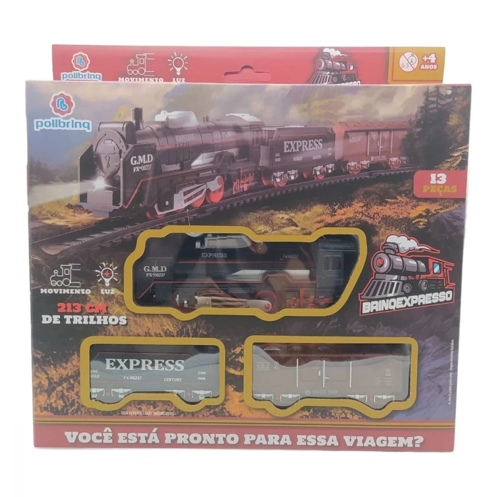 Trem classico Pista Completa Ferrorama 2.13cm - Polibrinq