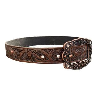 Cinto Infantil Para Menina Com Detalhes Em Strass De Couro Legítimo em Oferta na Shopee