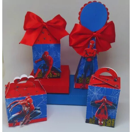 ENVIO RAPIDO/20 CAIXINHAS /PEGUE E MONTE/KIT FESTA/CAIXINHAS/LEMBRANCINHAS/PERSONALIZADOS:TEMA HOMEM ARANHA