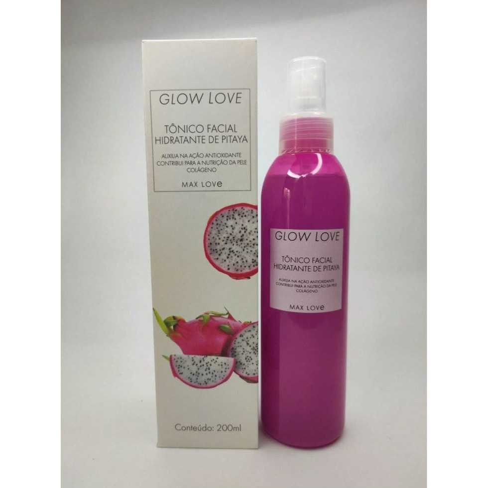 Tônico Hidratante Facial Glow love -200ml-  Aromas Pitaya, Morango é Melancia.