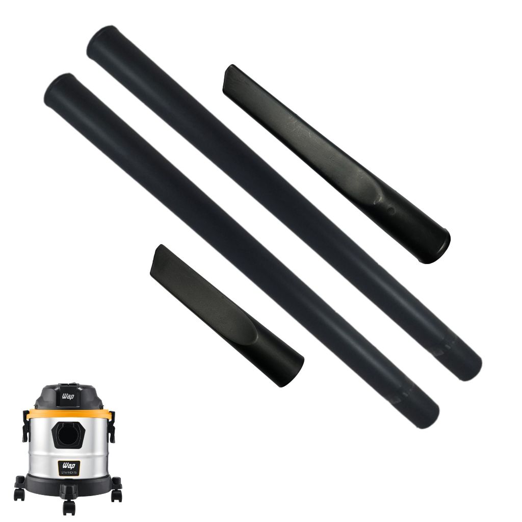Kit 2 tubos Prolongador + Bico Curto e Bico Longo Para Aspirador WAP GTW INOX 15