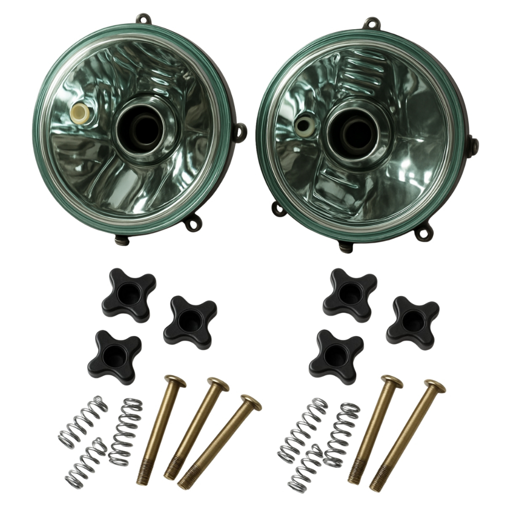 Par Farol Redondo com Vigia 145mm Ônibus Caio Apache Vip – Luz Dianteira Universal
