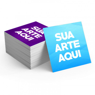 Cartões Personalizados 5x5cm ~ 100und em Oferta na Shopee