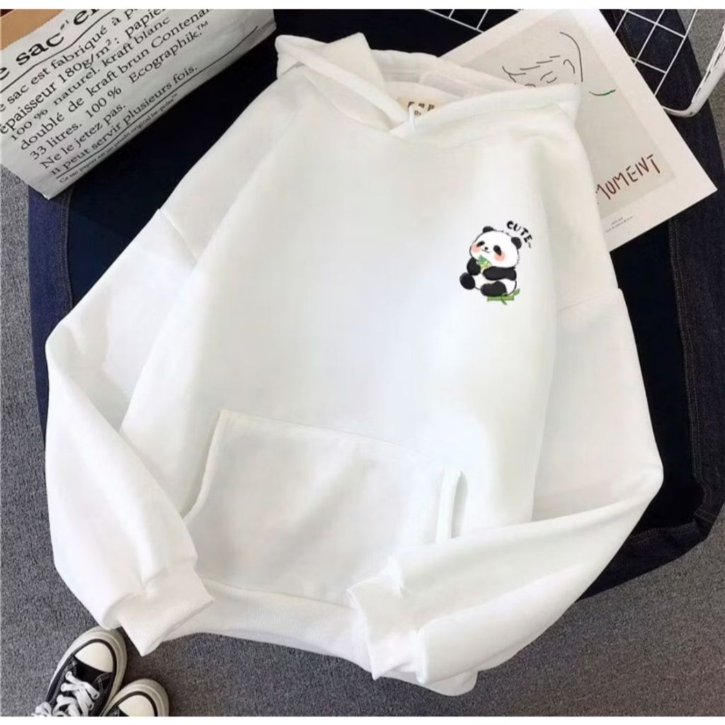 Canguru  Blusa de Frio  Feminino Capuz Bolso Canguru Urso Panda