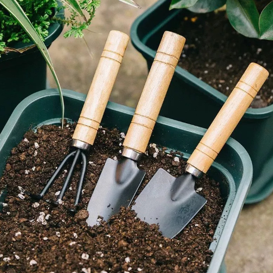 Mini Kit 3 Peças Para Jardinagem Vasos de Plantas Pequenos em Oferta na Shopee