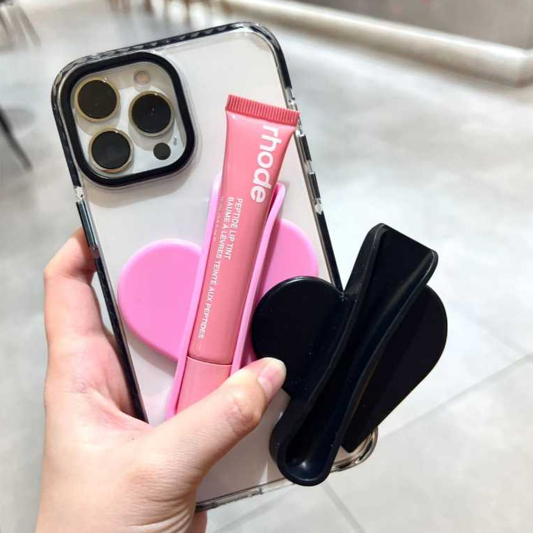 Ventosa com Suporte para Gloss Coração em Oferta na Shopee