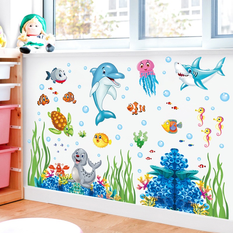 Papel Parede Infantil Adesivo de parede Infantil em PVC Adesivo Decorativo vários modelos