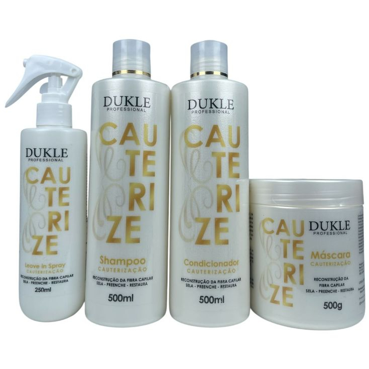 Kit Cauterização Preenche e Restaura 4 Passos Dukle Professional em Oferta na Shopee
