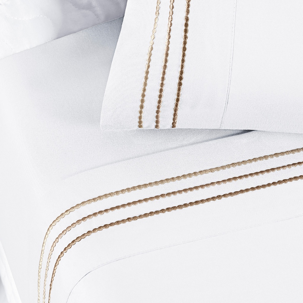 Jogo De Lençóis De Solteiro Ou Casal Jogo De Cama Micropercal 200 Fios Allegra