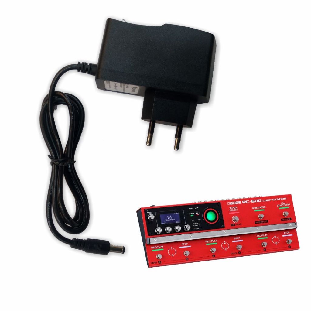 Fonte Para Pedal Boss Loop Station RC-600 - Bivolt ( Cabo De Força / Cabo De Energia / Carregador ) - R2513