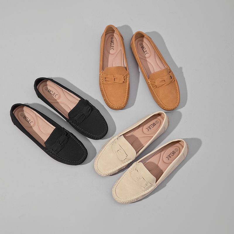 Mocassim feminino confortável Sapatos sem cadarço Suave e leve em Oferta na Shopee