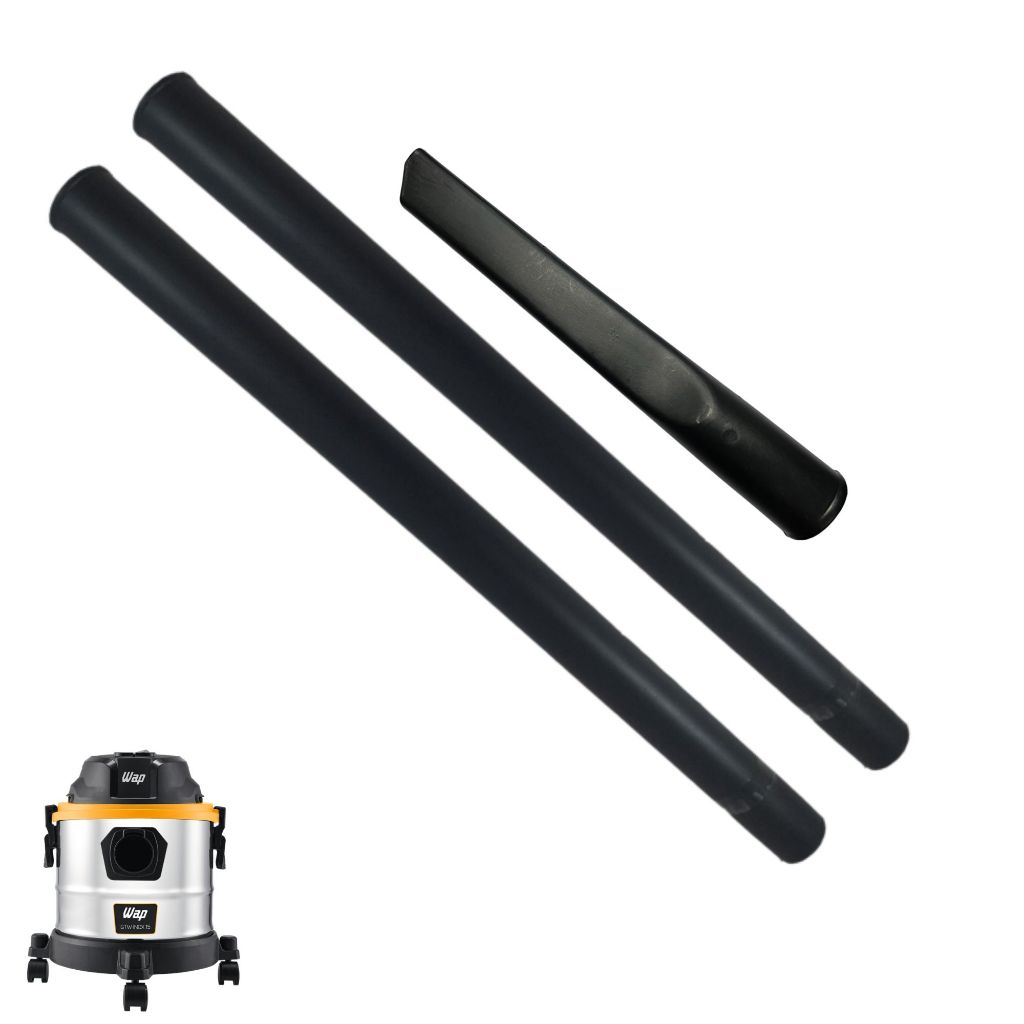 Kit 2 Tubos Prolongador + Bico Longo Para Aspirador de Pó WAP GTW INOX 15