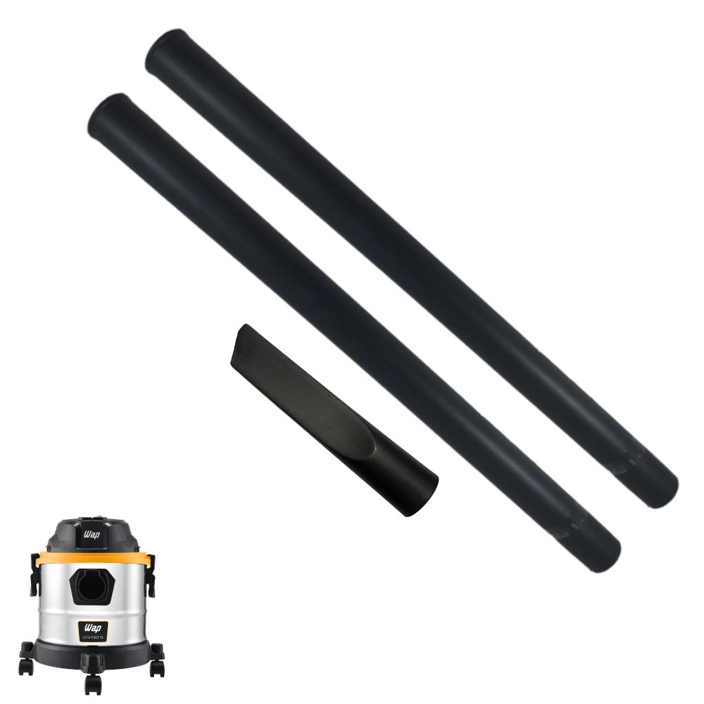 Kit 2 Tubos Prolongador + Bico Curto Para Aspirador de Pó GTW INOX 15