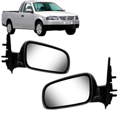 Retrovisor Gol Parati Saveiro G3 G4 4 Portas 1999 2000 2001 2002 2003 2004 2005 2006 2007 2008 Sem Controle