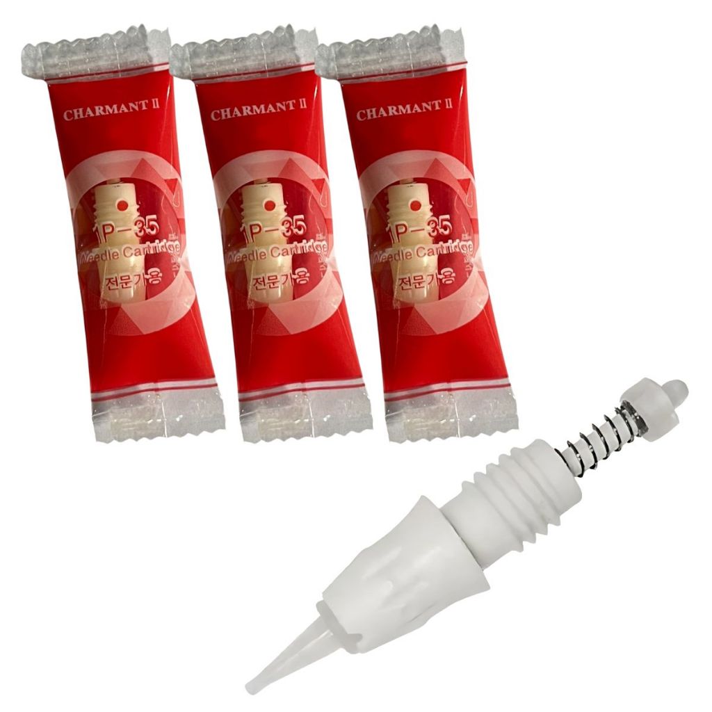 3 Agulhas 1P Vermelha Para Dermógrafo Micropigmentação Charmant 4