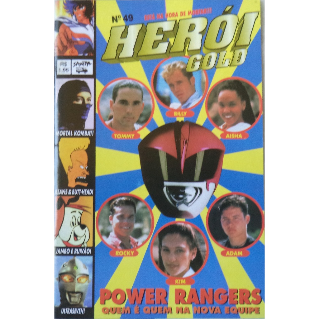 Revista Herói Gold N°49 Power Rangers