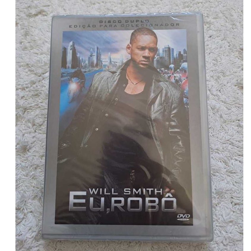DVD FILME EU, ROBÔ – WILL SMITH – DISCO DUPLO EDIÇÃO PARA COLECIONADOR - DVC LACRADO NOVO*