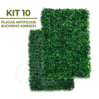 Kit 10 Placa Buchinho Grama Artificial Parede Muro Inglês Vertical Cheio em Oferta na Shopee