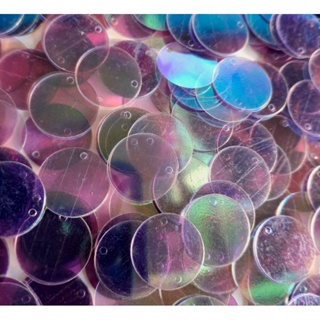 Paete roxo transparente furtacor  brilhante 16mm Pacote Com 50gramas em Oferta na Shopee